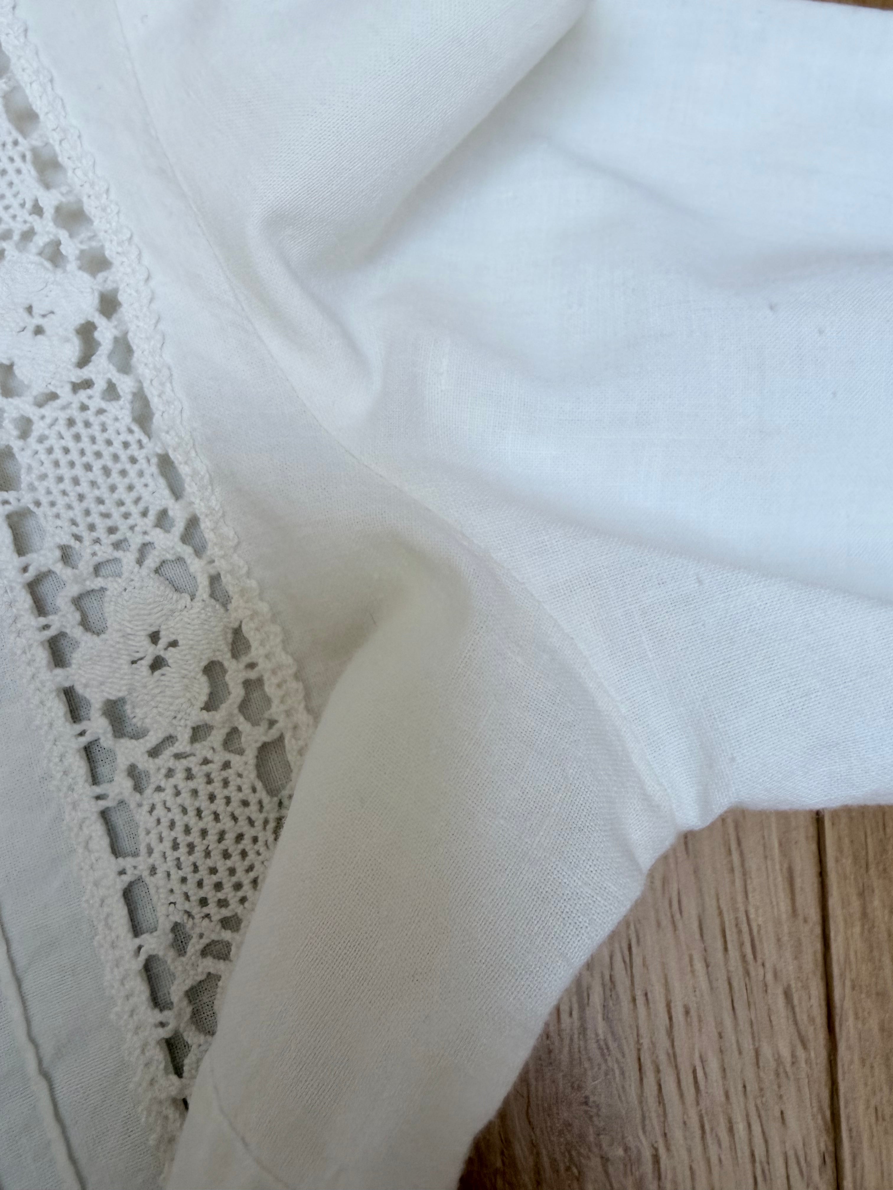 The Maiden: Vintage 1970s Laura Ashley Lace Prairie Bell Sleeve Blouse