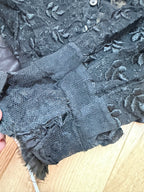 Antique Black Lace Two-Piece Gothic Set | Victorian/Edwardian