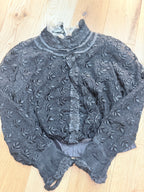 Antique Black Lace Two-Piece Gothic Set | Victorian/Edwardian