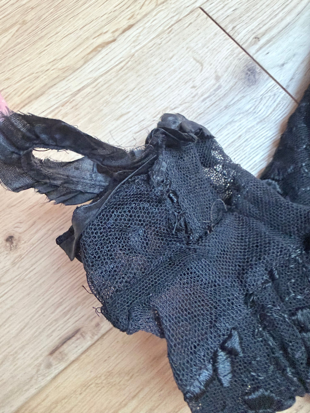 Antique Black Lace Two-Piece Gothic Set | Victorian/Edwardian