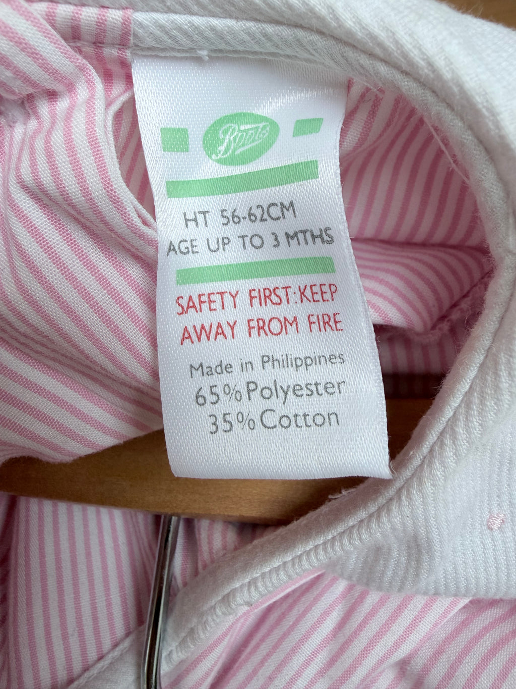 Vintage Boots Baby Girls Pink Pinstripe Suit