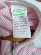 Vintage Boots Baby Girls Pink Pinstripe Suit
