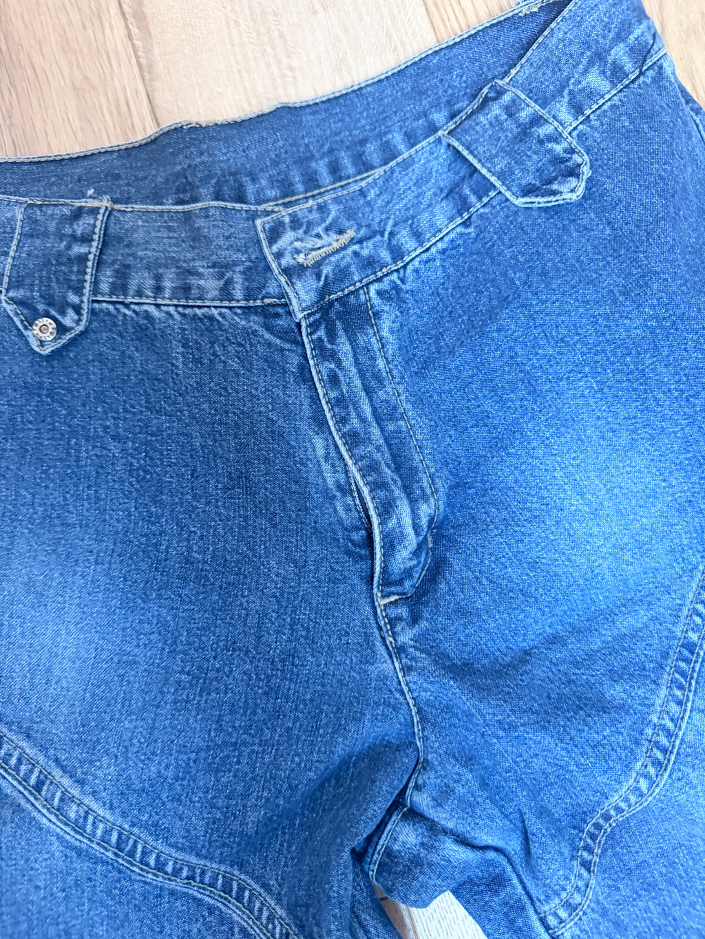 Classic 1970s Style Bell-Bottom Denim Flares