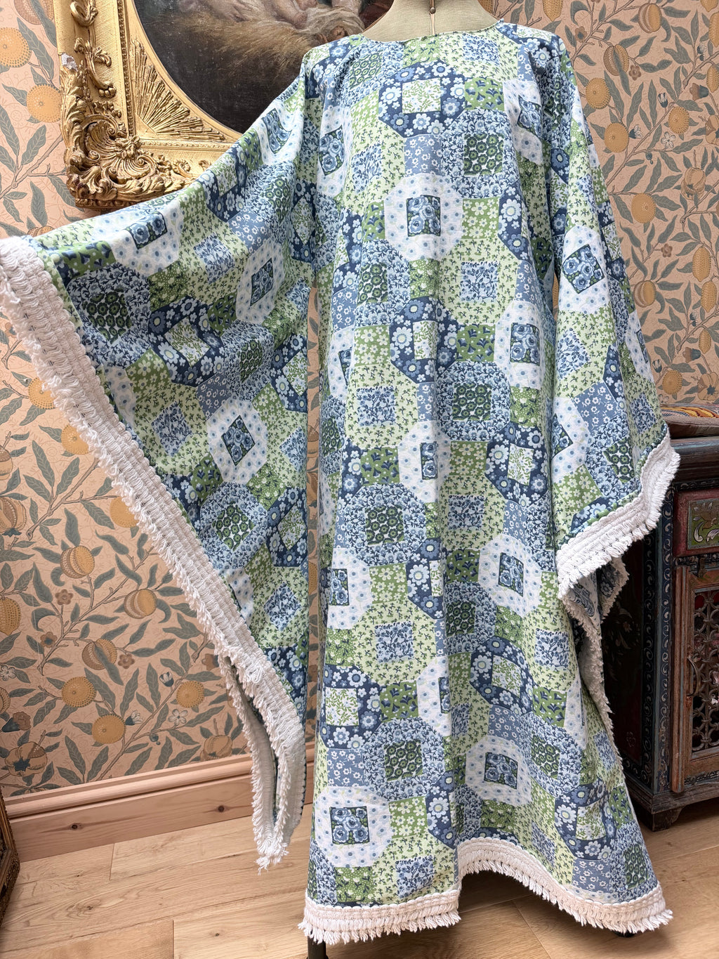 Handmade Angel Wing Maxi Dress | The Marcella Tablecloth Collection