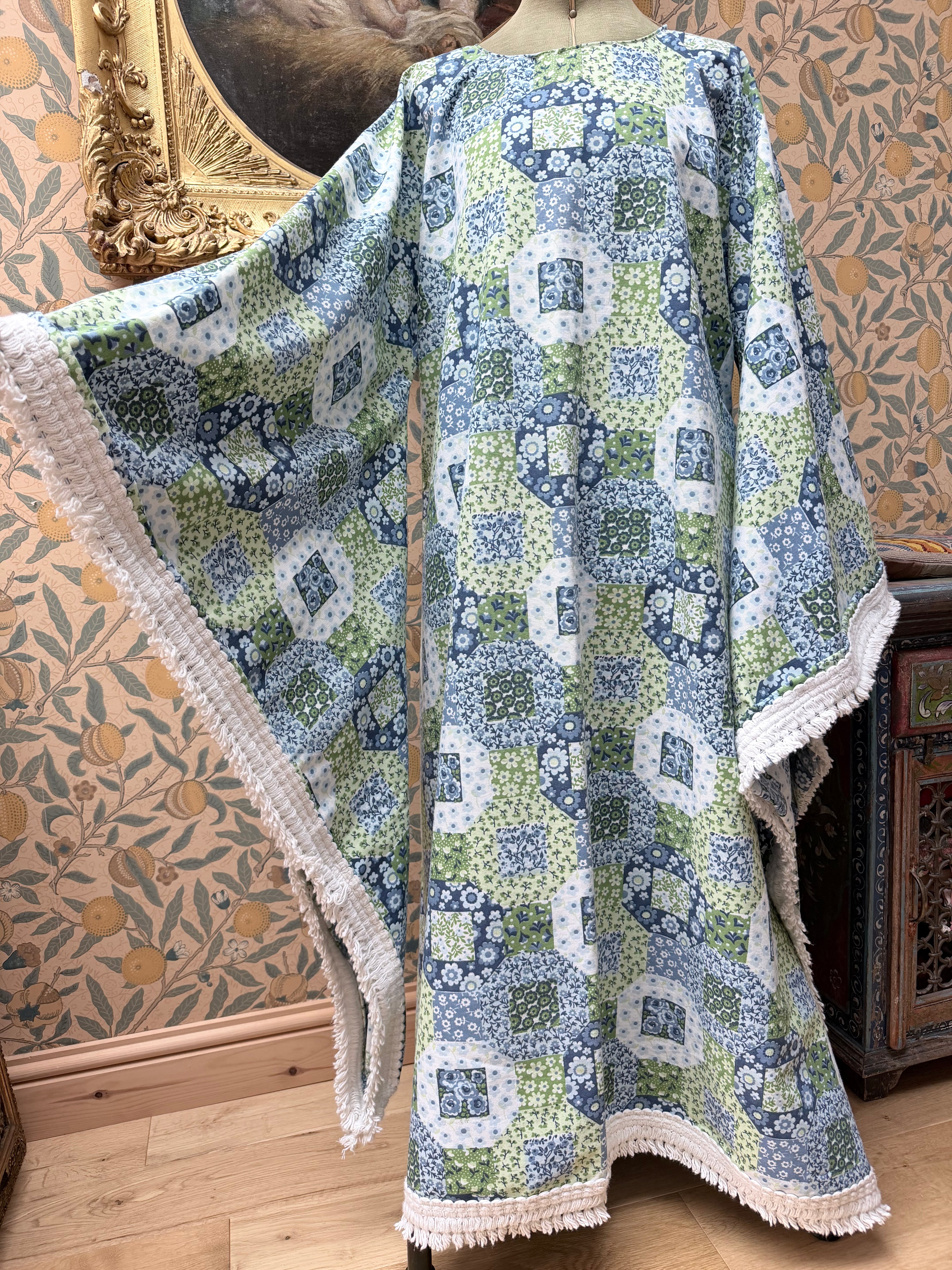 Handmade Angel Wing Maxi Dress | The Marcella Tablecloth Collection