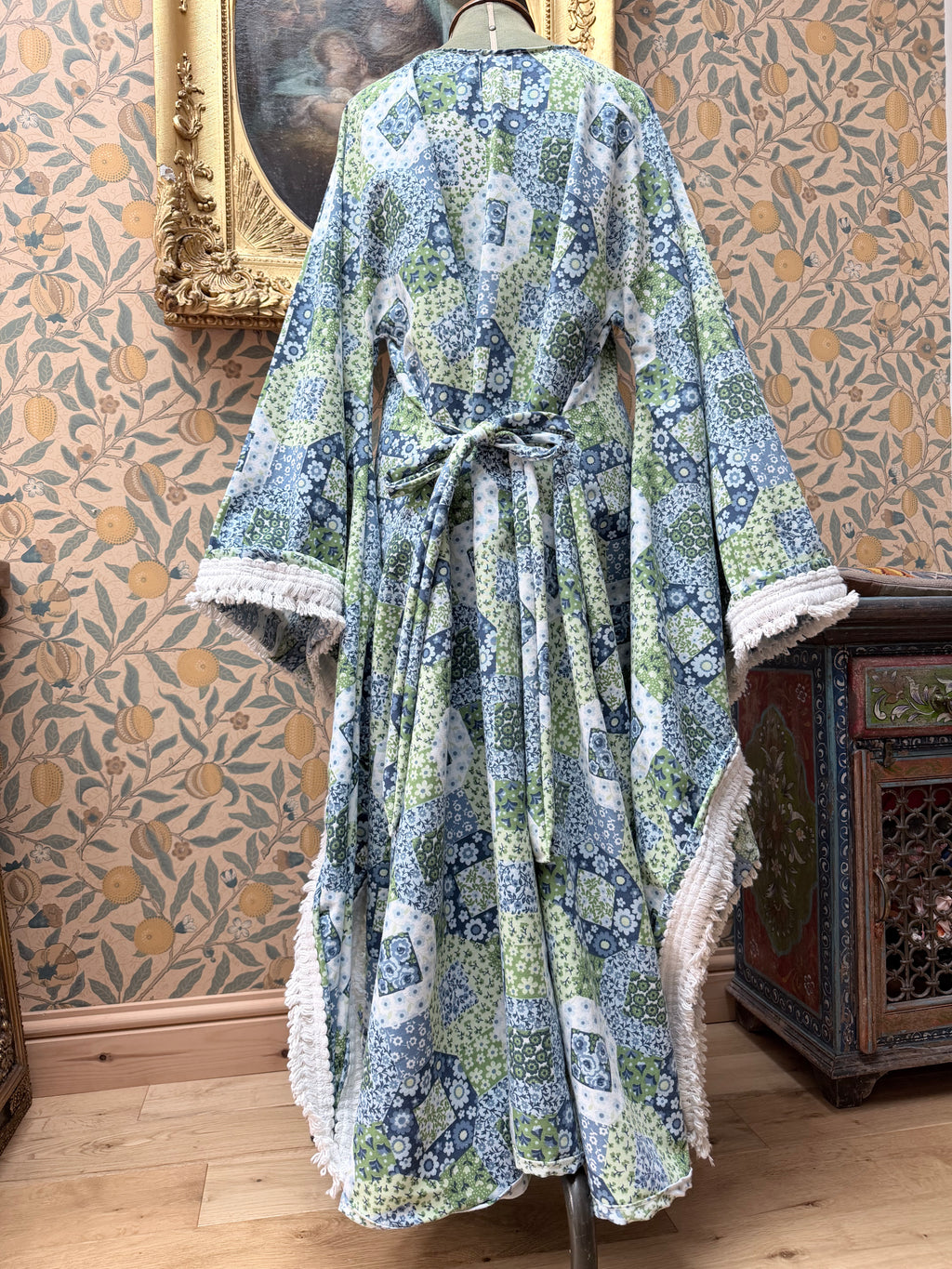 Handmade Angel Wing Maxi Dress | The Marcella Tablecloth Collection
