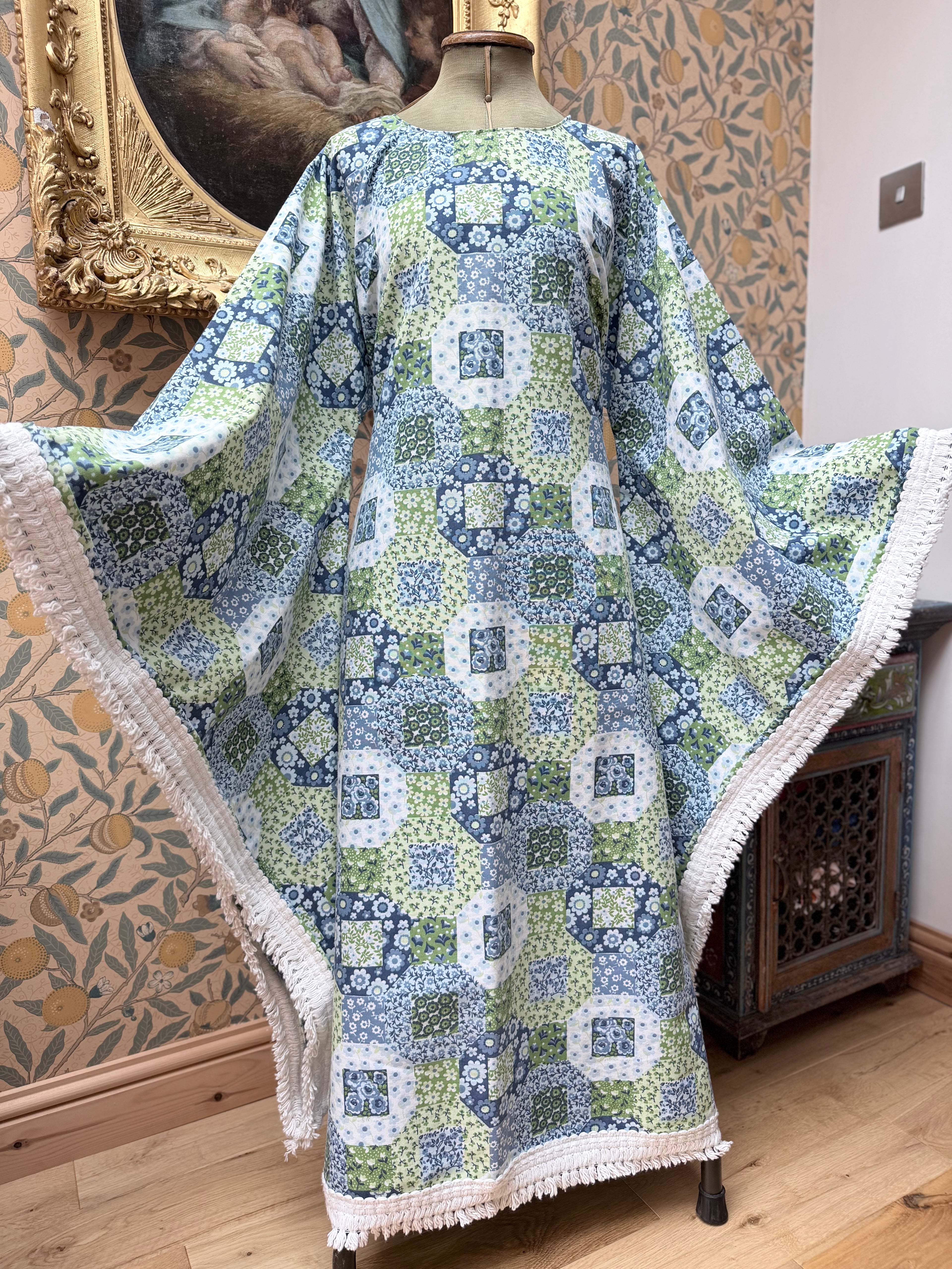 Handmade Angel Wing Maxi Dress | The Marcella Tablecloth Collection