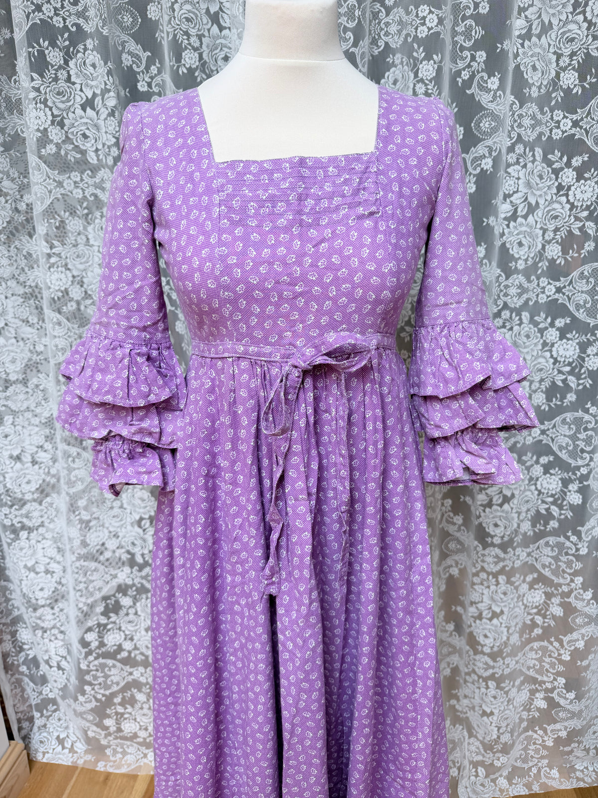 Lavender Dream: Laura Ashley 1970s Dress