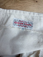 1970s Richard Shops Linen Lace-Up Trousers