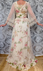 Vintage 1970s Annie Gough at Gemini Bridal Lace Gown | Fairy Tale Dress