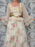 Vintage 1970s Annie Gough at Gemini Bridal Lace Gown | Fairy Tale Dress