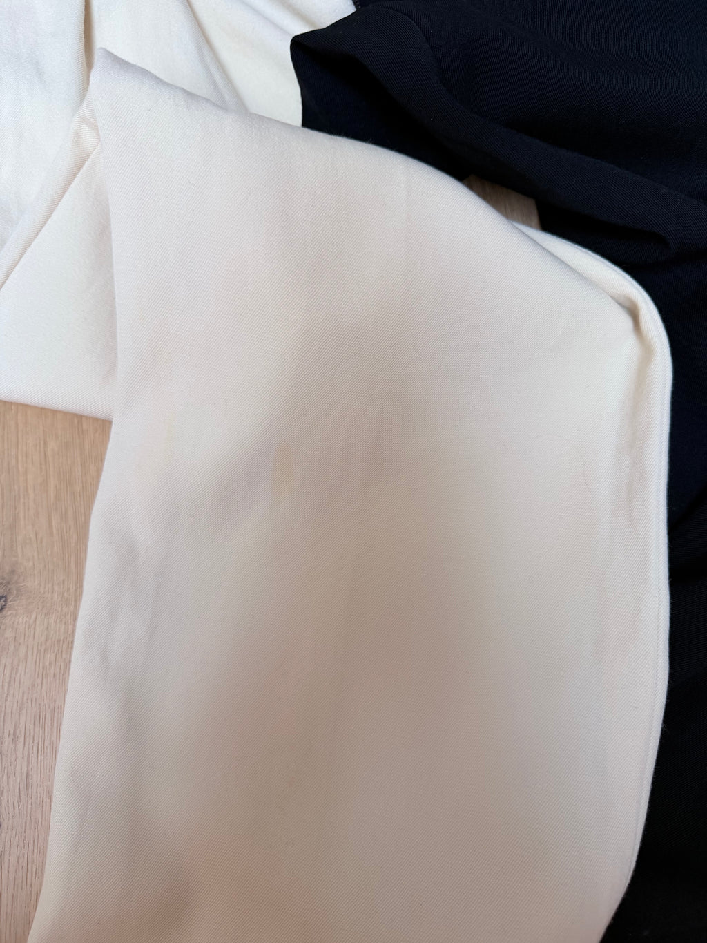 Vintage 1980s YSL Rive Gauche Picasso Collection Black & Cream Suit