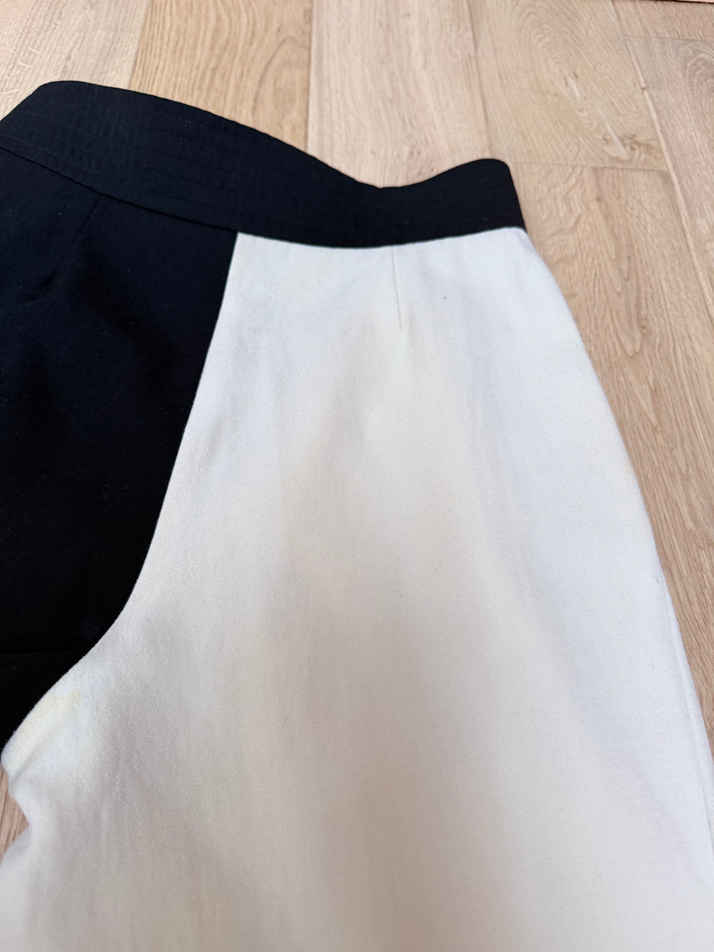 Vintage 1980s YSL Rive Gauche Picasso Collection Black & Cream Suit