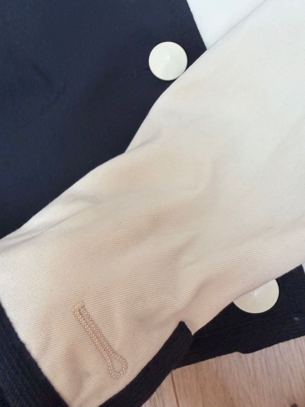 Vintage 1980s YSL Rive Gauche Picasso Collection Black & Cream Suit