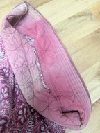 Rare Vintage 1970s Adini Indian Block Print Pink Two Piece