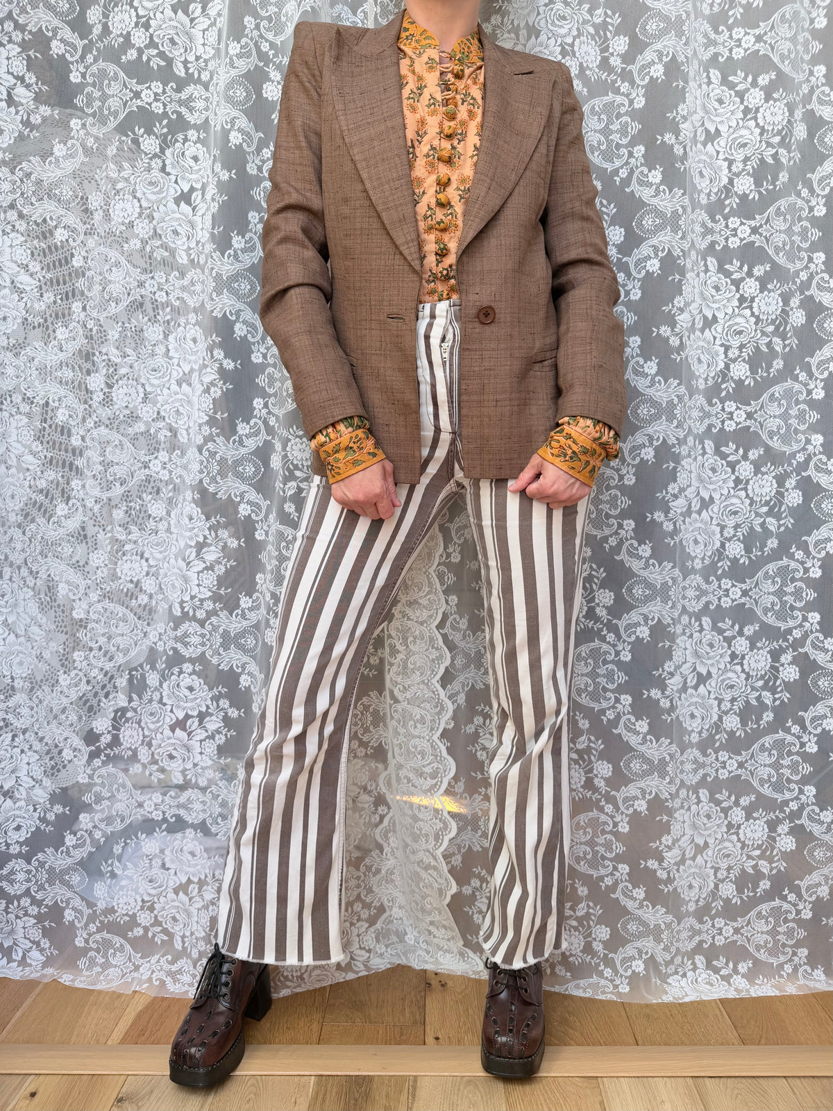 Vintage Mary Quant Brown Wool Blazer | Made in England