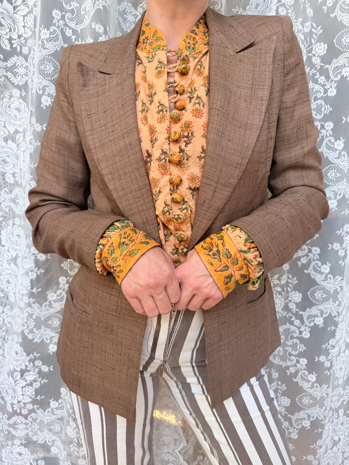 Vintage Mary Quant Brown Wool Blazer | Made in England