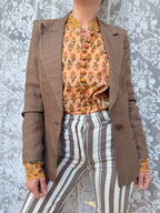 Vintage Mary Quant Brown Wool Blazer | Made in England