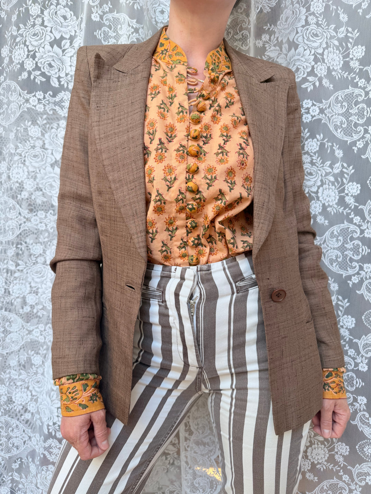 Vintage Mary Quant Brown Wool Blazer | Made in England