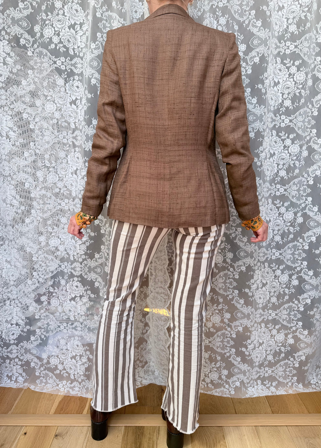 Vintage Mary Quant Brown Wool Blazer | Made in England