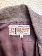 Vintage Mary Quant Brown Wool Blazer | Made in England