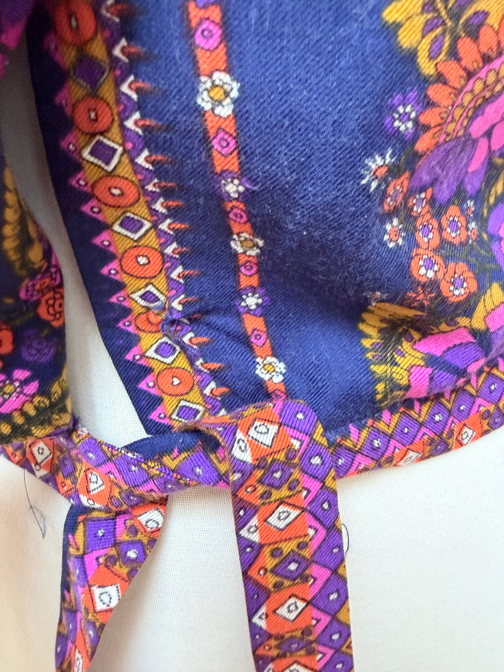 Rare Vintage 1960s/70s Hettlage Psychedelic Floral Dagger Collar Jacket