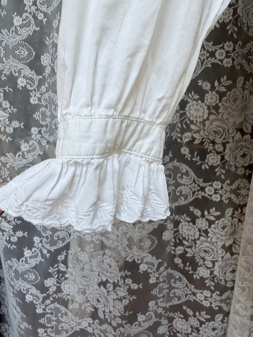 Romantic Revival: Vintage 1980s Laura Ashley Clown Shirt Peter Pan Collar