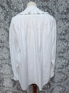 Romantic Revival: Vintage 1980s Laura Ashley Clown Shirt Peter Pan Collar