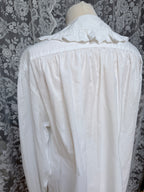 Romantic Revival: Vintage 1980s Laura Ashley Clown Shirt Peter Pan Collar