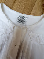 Romantic Revival: Vintage 1980s Laura Ashley Clown Shirt Peter Pan Collar