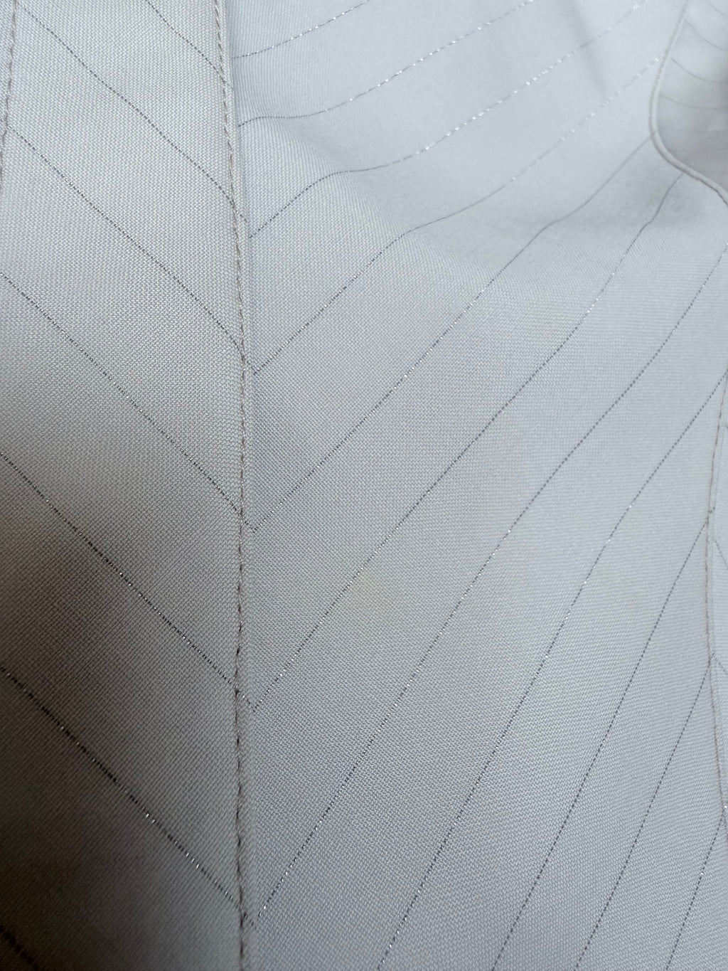 Rare Vintage 1990s/Y2K Thierry Mugler Cream Women's Two-Piece Suit