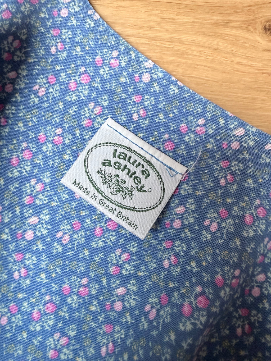Summer Smiles: Vintage 1980s Laura Ashley Ditsy Print Pinafore Dress