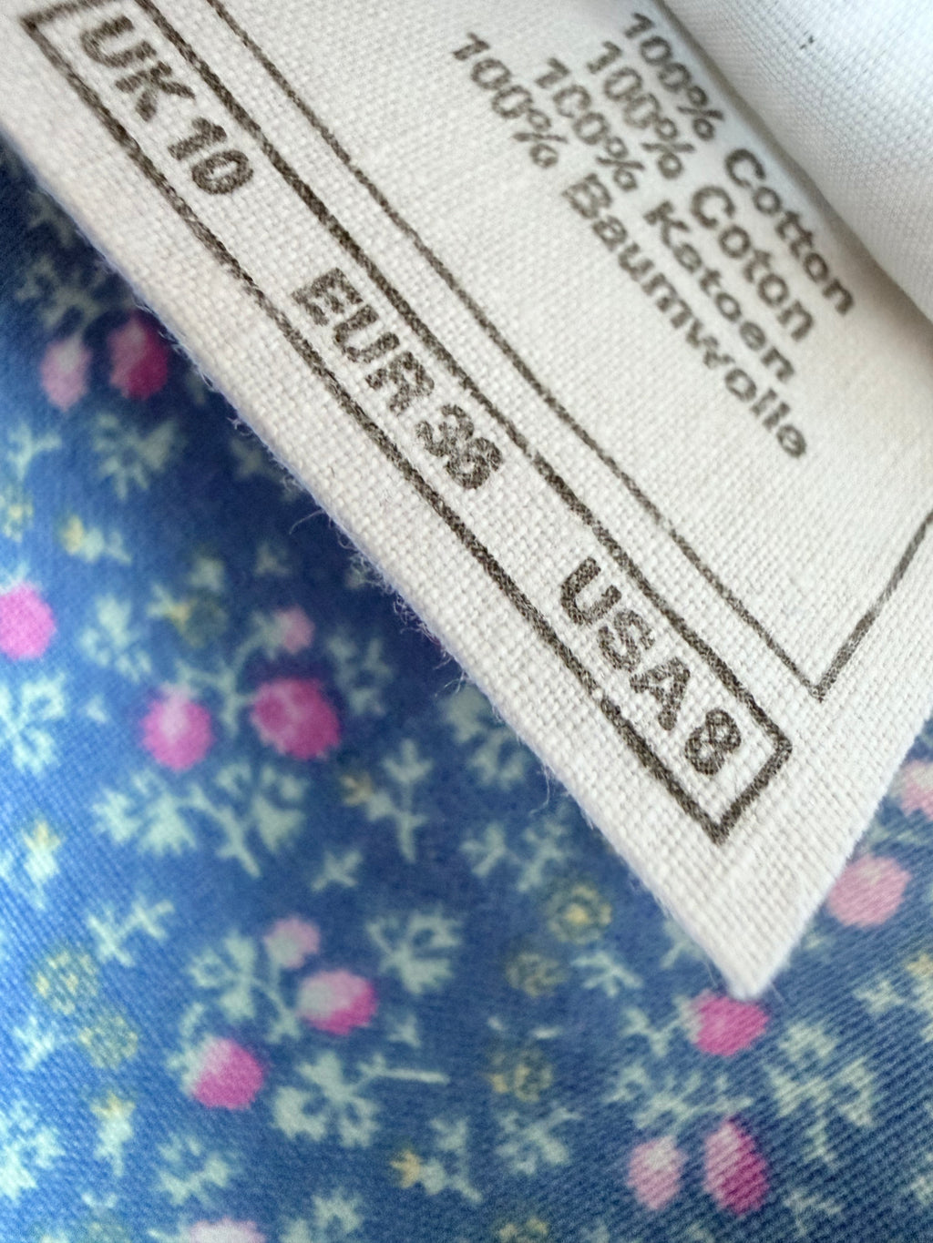 Summer Smiles: Vintage 1980s Laura Ashley Ditsy Print Pinafore Dress