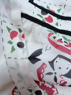 Rare Anna Sui Y2K Silk Folk Art Peplum Top | Catwalk Piece