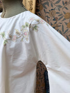 Vintage 1970s Bell Sleeve Floral Handmade Festival Mini Dress