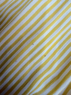 Vintage 1940s Yellow and White Pinstripe Summer Dress | Swing Dress