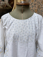 Vintage Handmade Blue Floral Festival Mini Dress