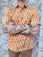 The Sunflower Jasper | Men's Ethically Handmade Vintage Style Cotton Button-Up Shirt