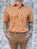 The Sunflower Jasper | Men's Ethically Handmade Vintage Style Cotton Button-Up Shirt