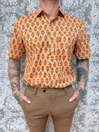 The Sunflower Jasper | Men's Ethically Handmade Vintage Style Cotton Button-Up Shirt