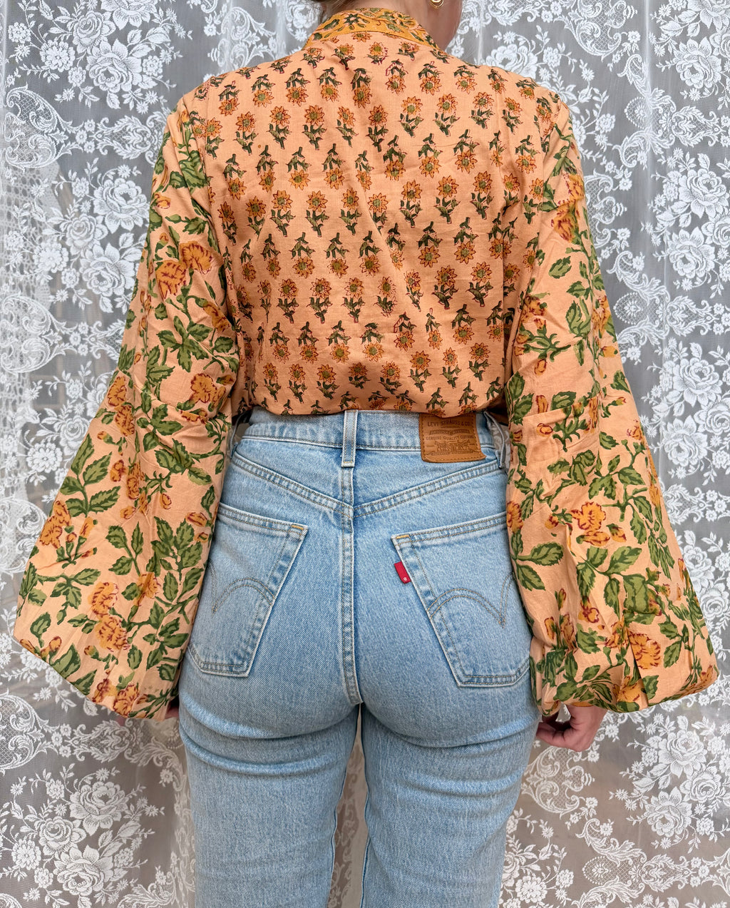 The Sunflower Jasmine Blouse | Traditionally Made and Hand Block Printed