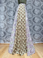 The Goldie Skirt in Wisteria | Handmade Indian Block Print Wrap Skirt
