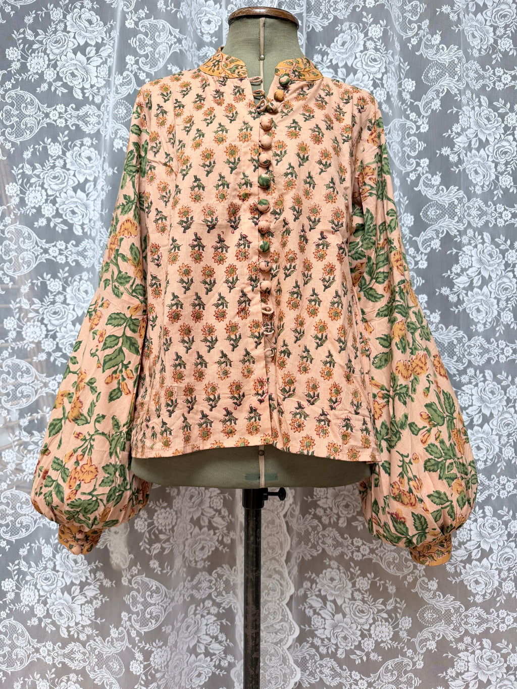 The Sunflower Jasmine Blouse | Traditionally Made and Hand Block Printed