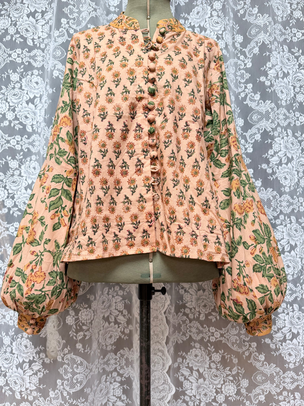 The Sunflower Jasmine Blouse | Traditionally Made and Hand Block Printed