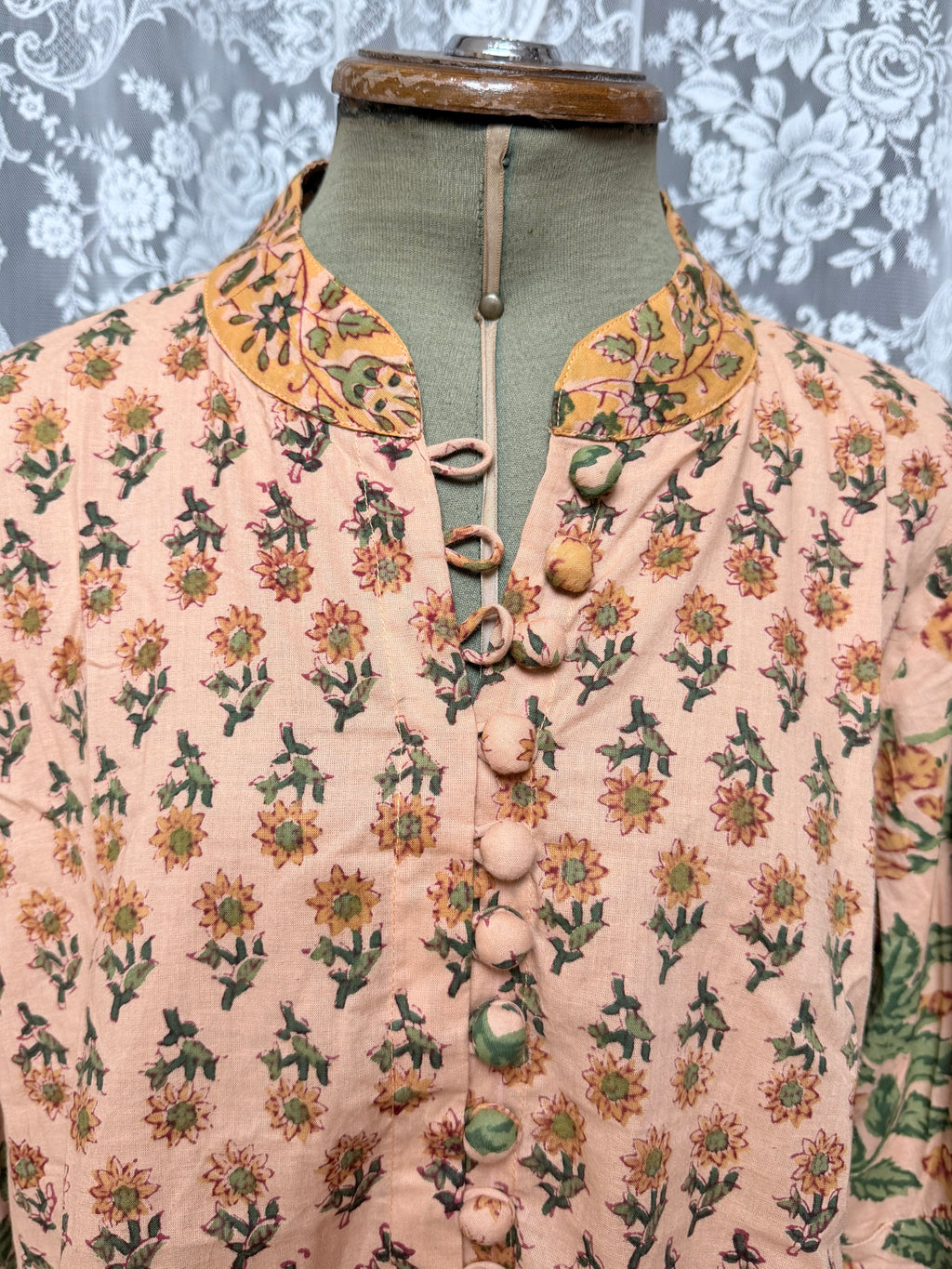 The Sunflower Jasmine Blouse | Traditionally Made and Hand Block Printed