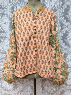 The Sunflower Jasmine Blouse | Traditionally Made and Hand Block Printed