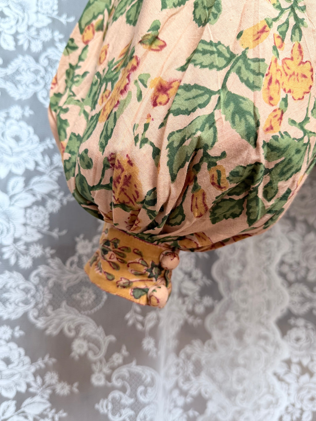 The Sunflower Jasmine Blouse | Traditionally Made and Hand Block Printed