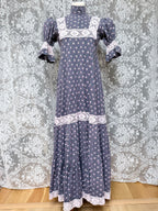 The Lacey: Gorgeous Laura Ashley 1970s Vintage Puff Sleeve Dress