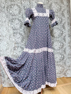 The Lacey: Gorgeous Laura Ashley 1970s Vintage Puff Sleeve Dress