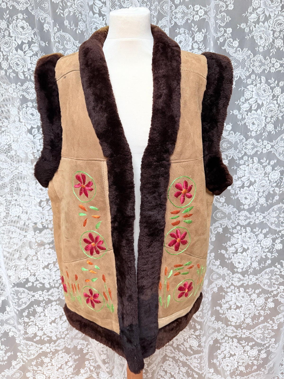 Incredible Authentic 1970s Afghan Waistcoat